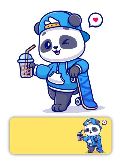 Etiqueta Panda Skater
