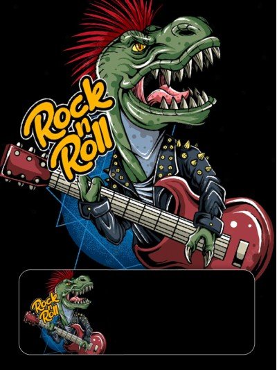 Etiqueta Dino Rock